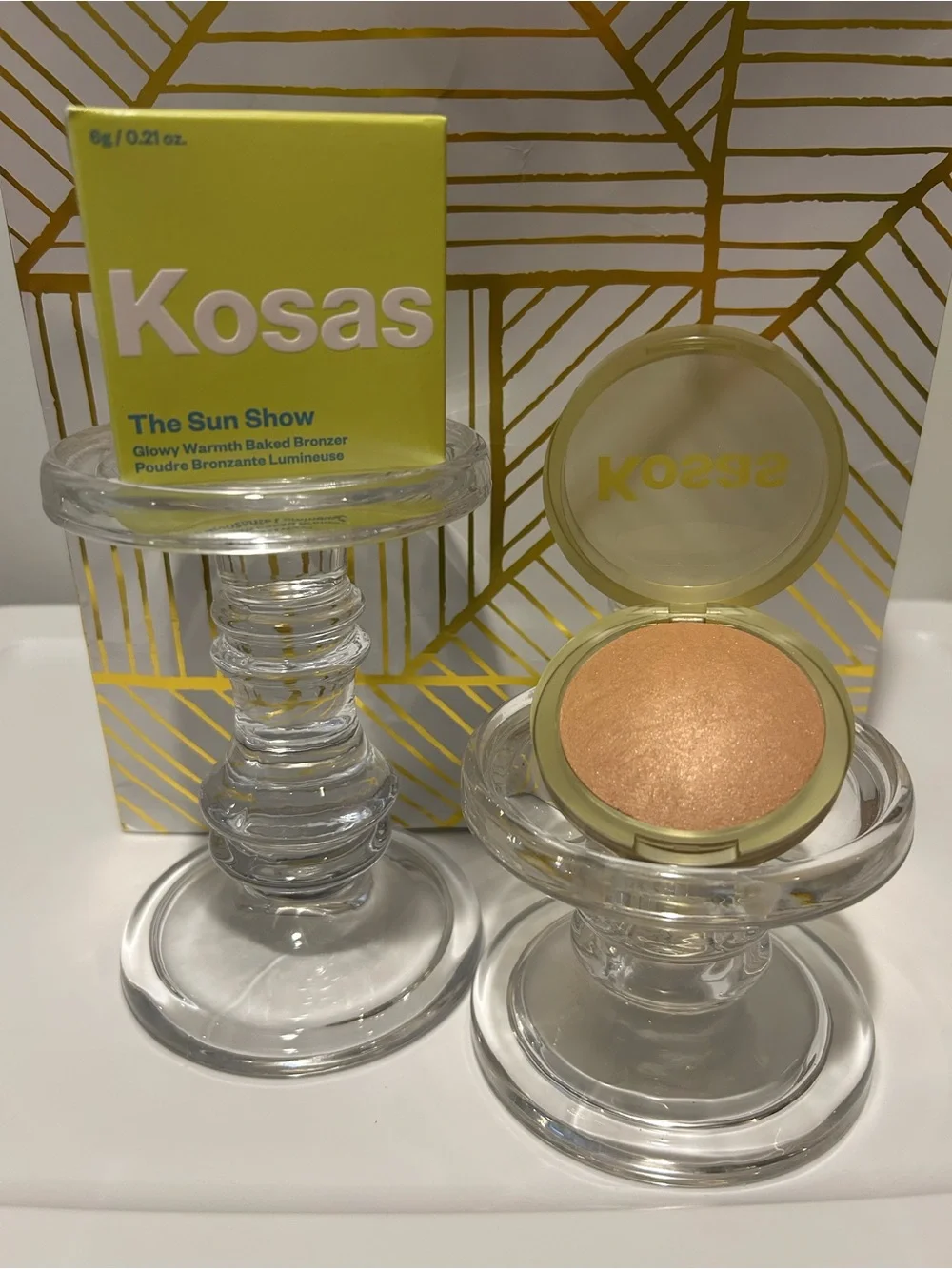 ✨ Kosas Sun Show Glowy Warmth Baked Bronzer | Waves (Light Bronze) | NIB